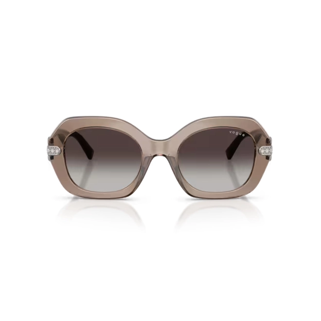 Óculos de Sol Vogue 0VO5706SB 29408G50 Acetato Marrom Transparente com lentes na cor Cinza Degradê 2
