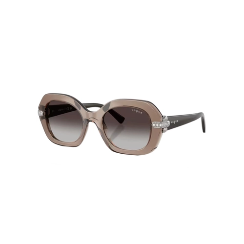 Óculos de Sol Vogue 0VO5706SB 29408G50 Acetato Marrom Transparente com lentes na cor Cinza Degradê
