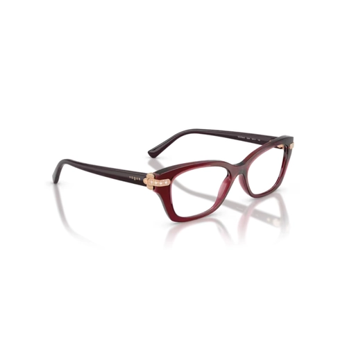 Óculos de Grau Vogue 0VO5704B 3286 54 Acetato Vinho Transparente