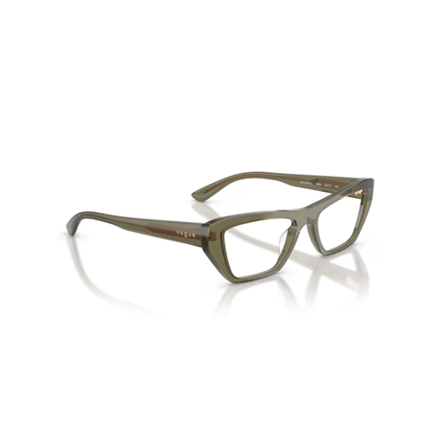 Óculos de Grau Vogue 0VO5701U 3289 53 Acetato Verde Oliva