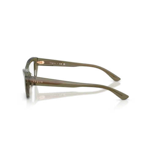 Óculos de Grau Vogue 0VO5701U 3289 53 Acetato Verde Oliva