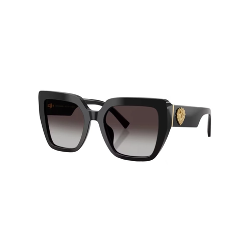 Óculos de Sol Dolce & Gabbana Devotion 0DG4538 501/8G54 Acetato Preto com lentes na cor Cinza Degradê