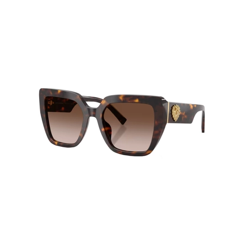 Óculos de Sol Dolce & Gabbana 0DG4538 502/1354 Acetato Marrom Mesclado com lentes na cor Marrom Degradê