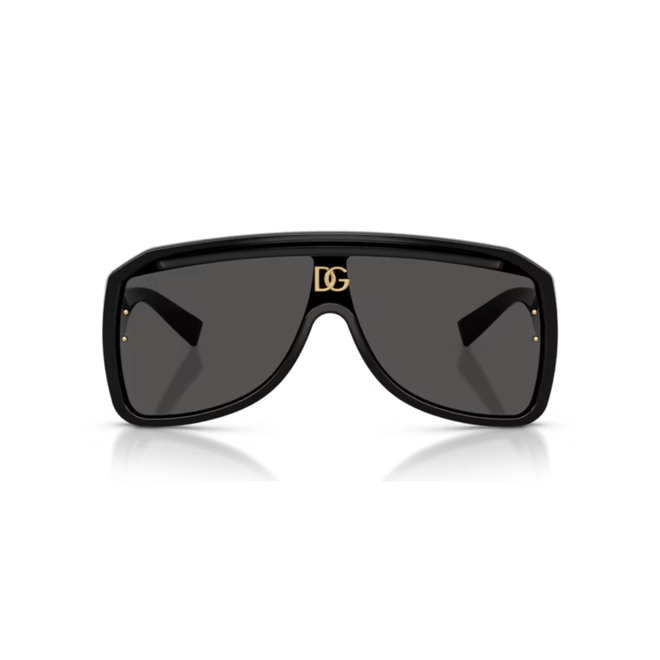 Óculos de Sol Dolce & Gabbana 0DG6205 501/8737 Acetato Preto com lentes na cor Cinza Escuro 2