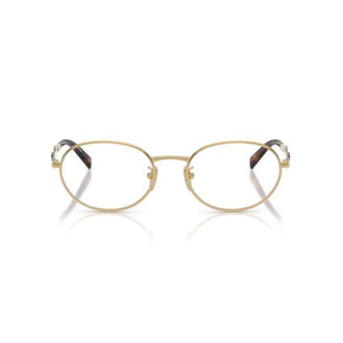 Óculos de Grau Prada 0PR D53VD 5AK1O154 Metal Dourado Polido
