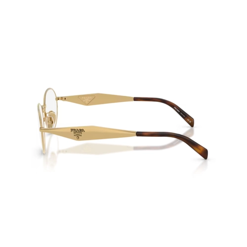 Óculos de Grau Prada 0PR D53VD 5AK1O154 Metal Dourado Polido