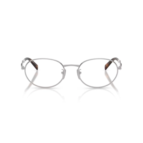 Óculos de Grau Prada 0PR D53VD 1BC1O154 Metal Prata Polido
