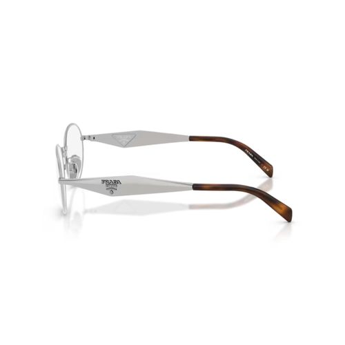 Óculos de Grau Prada 0PR D53VD 1BC1O154 Metal Prata Polido
