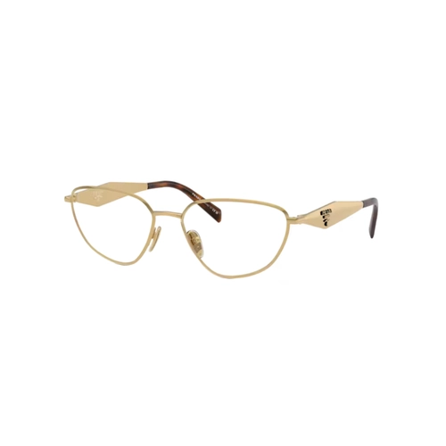 Óculos de Grau Prada 0PR D52V 5AK1O154 Metal Dourado Polido