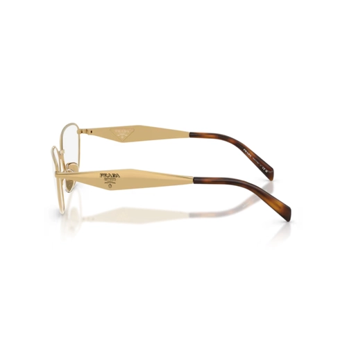 Óculos de Grau Prada 0PR D52V 5AK1O154 Metal Dourado Polido