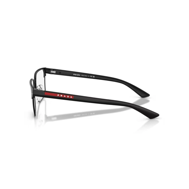 Óculos de Grau Prada Linea Rossa 0PS 50TV 1BO1O157 Metal Preto Fosco 3