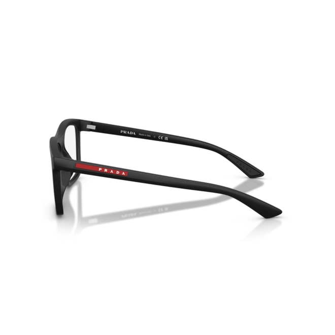 Óculos de Grau Prada Linea Rossa 0PS 01TV 1BO1O156 Acetato Preto Fosco 3