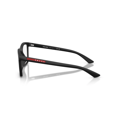 Óculos de Grau Prada Linea Rossa 0PS 01TV 1BO1O156 Acetato Preto Fosco