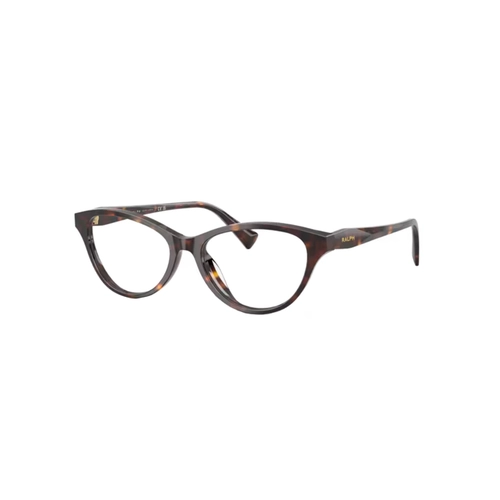 Óculos de Grau Ralph 0RA7197U 5003 55 Acetato Marrom Mesclado Polido