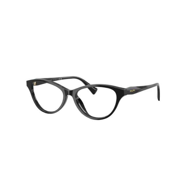 Óculos de Grau Ralph 0RA7197U 5001 55 Acetato Preto Polido 1