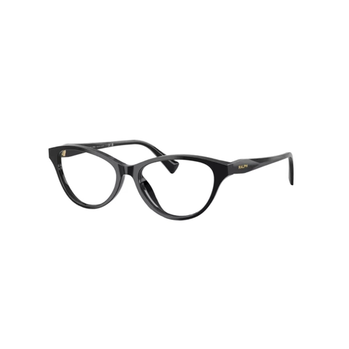 Óculos de Grau Ralph 0RA7197U 5001 55 Acetato Preto Polido