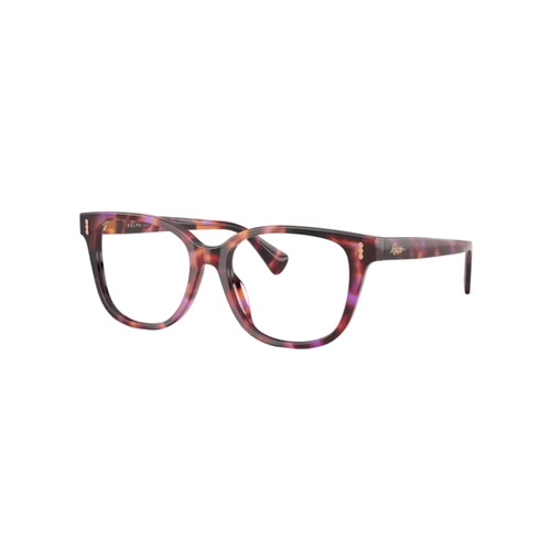 Óculos de Grau Ralph 0RA7196U 6239 54 Acetato Marrom Mesclado Violeta Polido