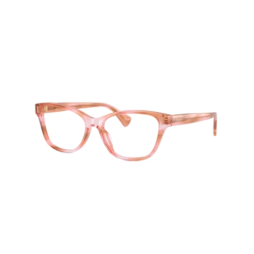 Óculos de Grau Ralph 0RA7195U 6341 54 Acetato Rosa Mesclado Polido