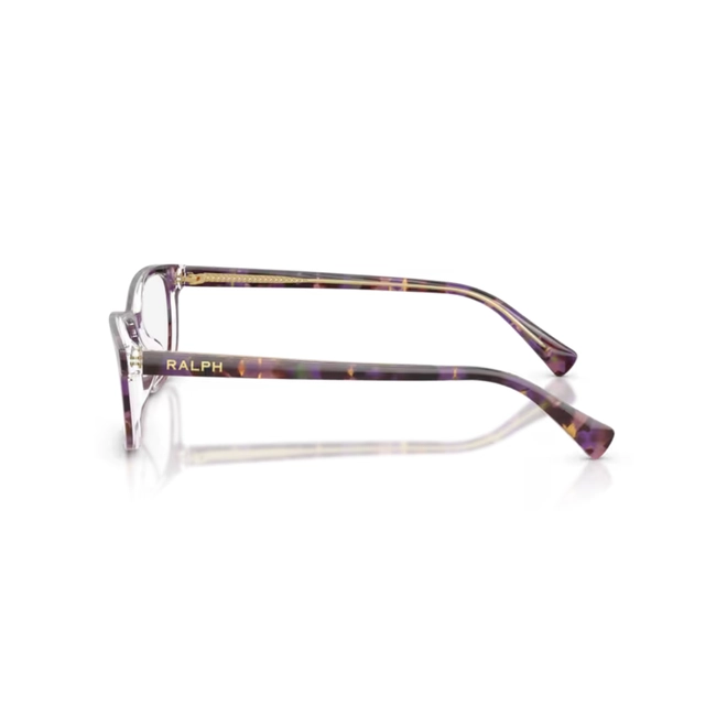 Óculos de Grau Ralph 0RA7194U 6303 55 Acetato Violeta e Marrom Mesclado Polido 3