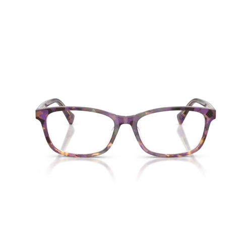 Óculos de Grau Ralph 0RA7194U 6303 55 Acetato Violeta e Marrom Mesclado Polido