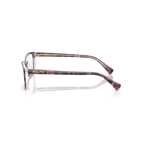 Óculos de Grau Ralph 0RA7194U 6303 55 Acetato Violeta e Marrom Mesclado Polido