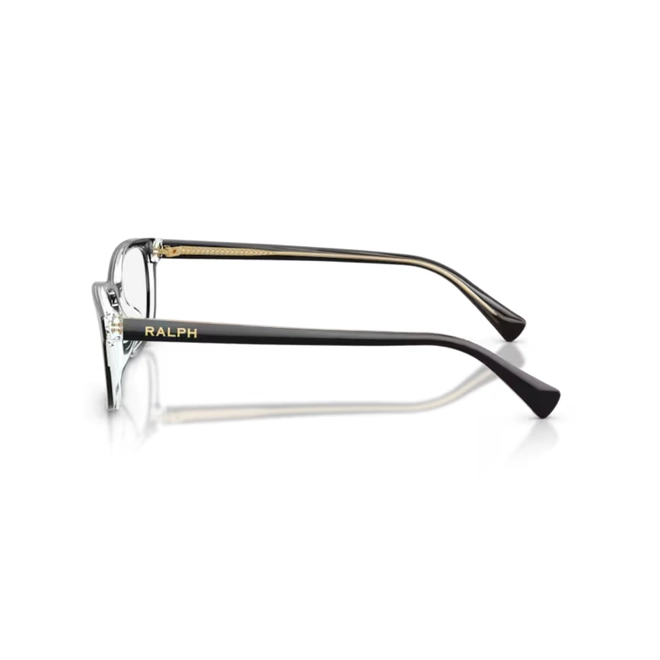 Óculos de Grau Ralph 0RA7194U 6297 55 Acetato Preto Transparente Polido 3