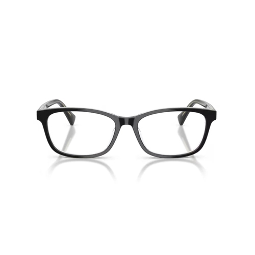 Óculos de Grau Ralph 0RA7194U 6297 55 Acetato Preto Transparente Polido