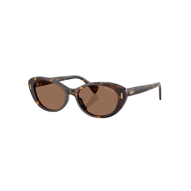 Óculos de Sol Ralph 0RA5350U 50037353 Acetato Marrom Mesclado Polido com lentes na cor Marrom 1