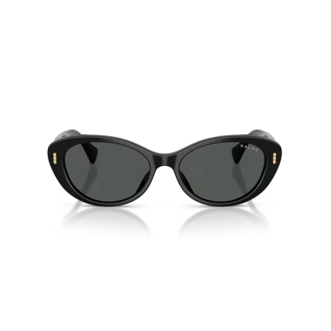 Óculos de Sol Ralph 0RA5350U 50018753 Acetato Preto Polido com lentes na cor Cinza 2
