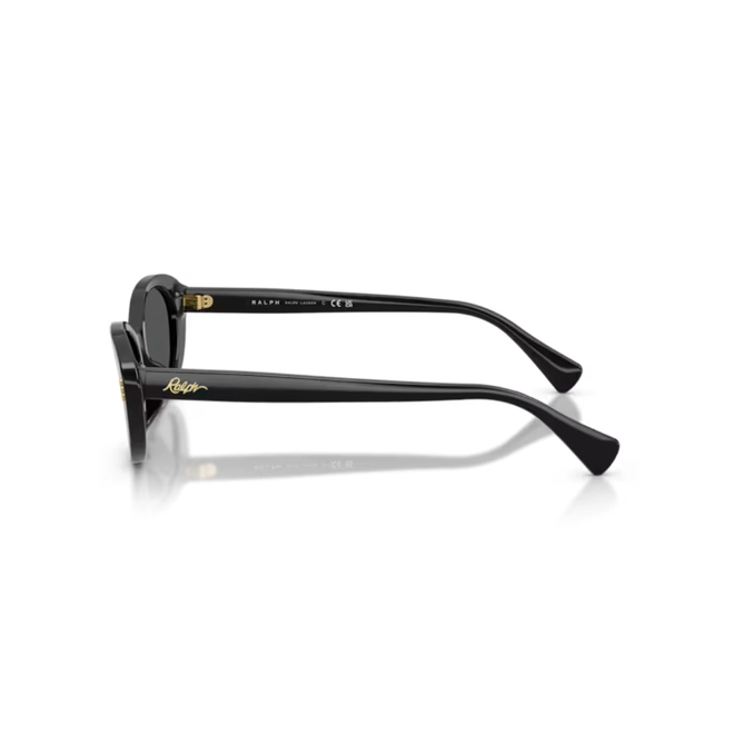 Óculos de Sol Ralph 0RA5350U 50018753 Acetato Preto Polido com lentes na cor Cinza 3