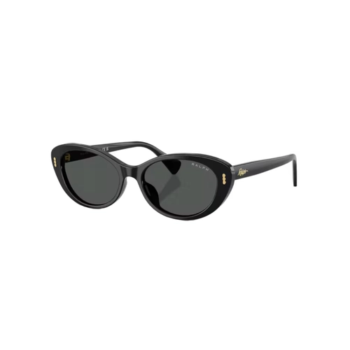 Óculos de Sol Ralph 0RA5350U 50018753 Acetato Preto Polido com lentes na cor Cinza