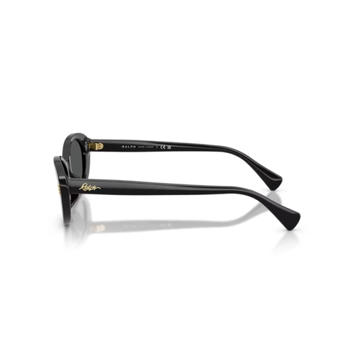 Óculos de Sol Ralph 0RA5350U 50018753 Acetato Preto Polido com lentes na cor Cinza