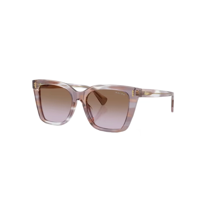 Óculos de Sol Ralph 0RA5349U 63406853 Acetato Marrom e Azul Piloto com lentes na cor Violeta Degradê 1