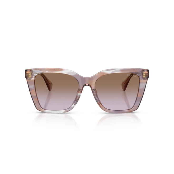 Óculos de Sol Ralph 0RA5349U 63406853 Acetato Marrom e Azul Piloto com lentes na cor Violeta Degradê 2
