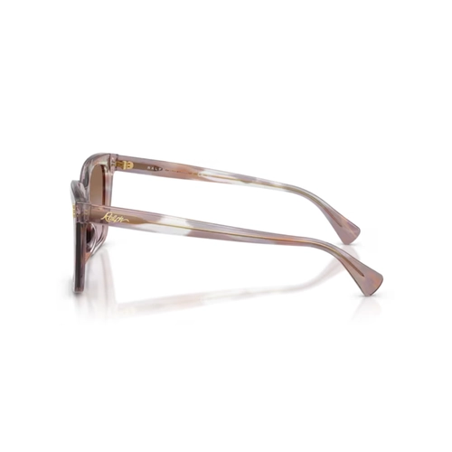 Óculos de Sol Ralph 0RA5349U 63406853 Acetato Marrom e Azul Piloto com lentes na cor Violeta Degradê
