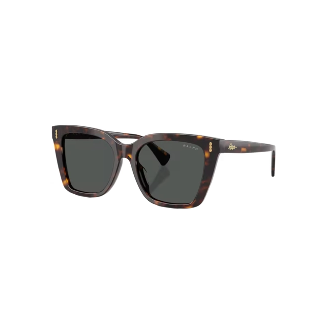 Óculos de Sol Ralph 0RA5349U 50038753 Acetato Marrom Mesclado Polido com lentes na cor Cinza 1
