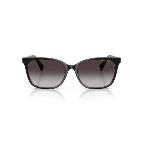 Óculos de Sol Ralph 0RA5348U 62978G56 Acetato Preto Transparente Polido com lentes na cor Cinza Degradê