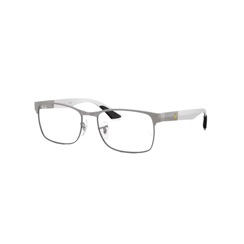 Óculos de Grau Ray-Ban 0RX8425M F099 55 Metal Cinza Fosco