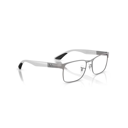 Óculos de Grau Ray-Ban 0RX8425M F099 55 Metal Cinza Fosco