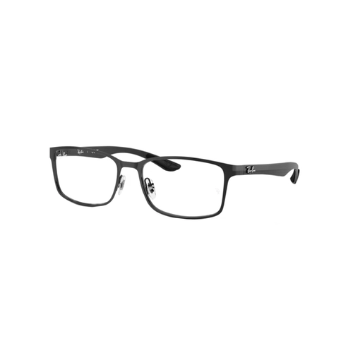Óculos de Grau Ray-Ban 0RX8424 2509 57 Metal Preto Polido