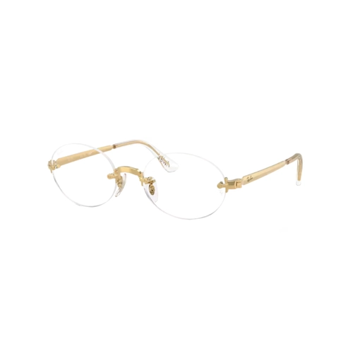 Óculos de Grau Ray-Ban 0RX3929V 2500 52 Metal Dourado Polido