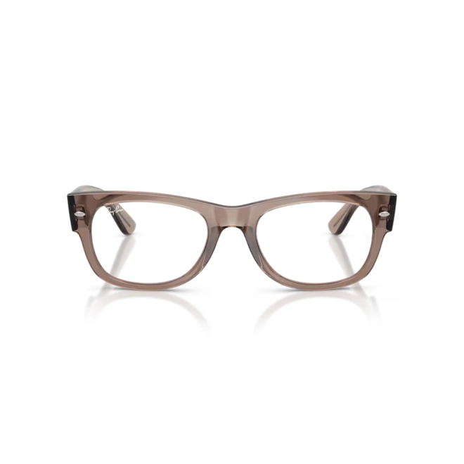 Óculos de Grau Ray-Ban Mega Wayfarer II 0RX0832V 8457 52 Bege Transparente Polido 2