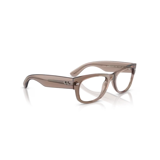 Óculos de Grau Ray-Ban Mega Wayfarer II 0RX0832V 8457 52 Bege Transparente Polido 3