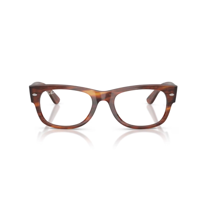 Óculos de Grau Ray-Ban Mega Wayfarer II 0RX0832V 2144 52 Propionato Marrom Mesclado Polido 2