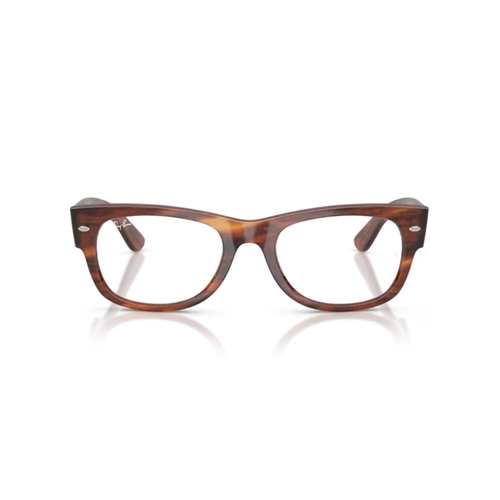 Óculos de Grau Ray-Ban Mega Wayfarer II 0RX0832V 2144 52 Propionato Marrom Mesclado Polido