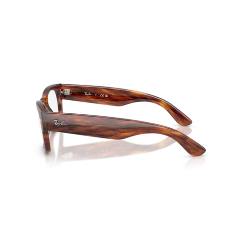 Óculos de Grau Ray-Ban Mega Wayfarer II 0RX0832V 2144 52 Propionato Marrom Mesclado Polido