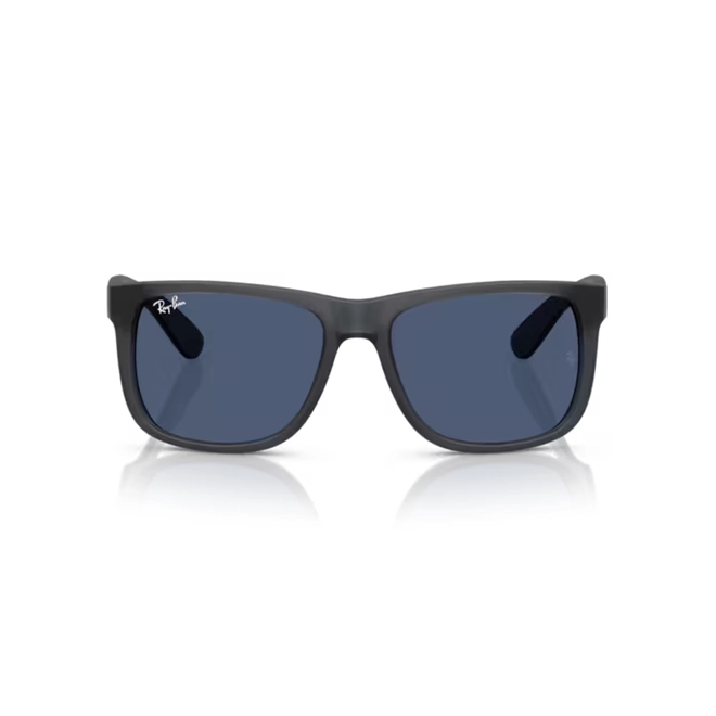 Óculos de Sol Ray-Ban Justin 0RB4165 68738055 Nylon Cinza Fosco com lentes na cor Azul 2
