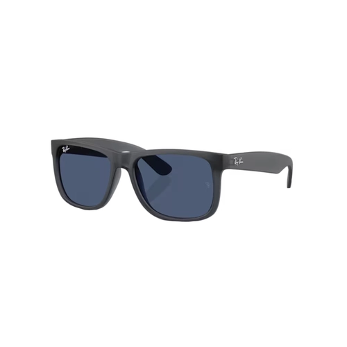 Óculos de Sol Ray-Ban Justin 0RB4165 68738055 Nylon Cinza Fosco com lentes na cor Azul
