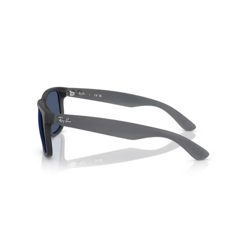 Óculos de Sol Ray-Ban Justin 0RB4165 68738055 Nylon Cinza Fosco com lentes na cor Azul