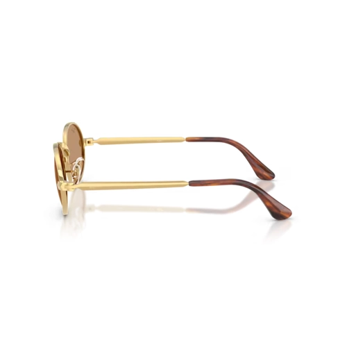 Óculos de Sol Ray-Ban 0RB3931 001/5354 Metal Dourado Polido com lentes na cor Marrom